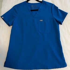 Figs Royal Blue Scrub Set